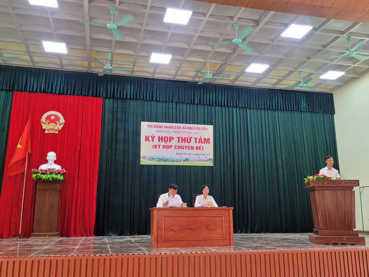 HĐND xã Nguyên Hoà khoá XXII, nhiệm kỳ 2021-2026 tổ chức kỳ họp thứ Tám, Kỳ họp chuyên đề