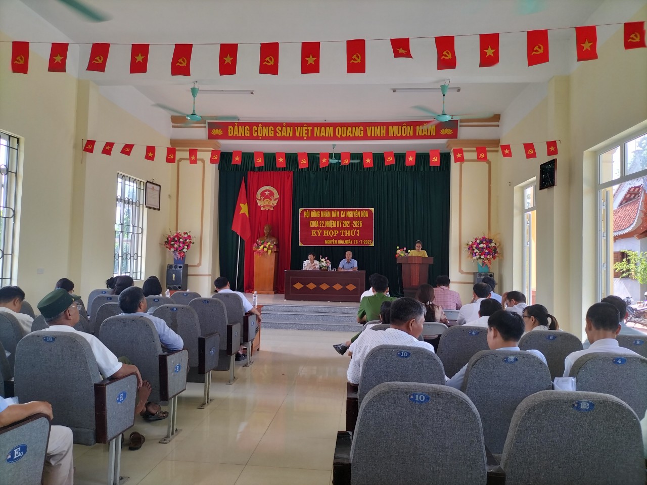XÃ NGUYÊN HÒA TỔ CHỨC KỲ HỌP THỨ 3, HĐND XÃ KHÓA XXII, NHIỆM KỲ 2021-2026