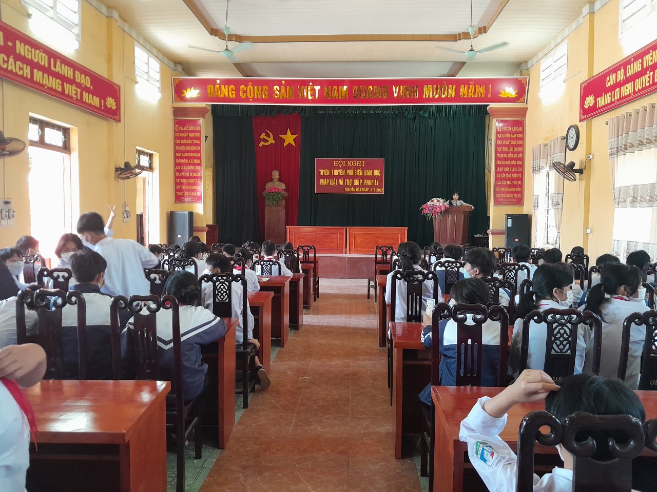 NGUYÊN HOÀ TỔ CHỨC HỘI NGHỊ TUYÊN TRUYỀN, PHỔ BIẾN GIÁO DỤC PHÁP LUẬT ĐỢT 1 NĂM 2022.