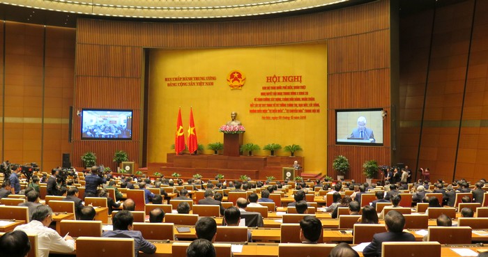 Hội nghị cán bộ toàn quốc phổ biến, quán triệt Nghị quyết Trung ương 4 khóa XII về tăng cường xây dựng, chỉnh đốn Đảng